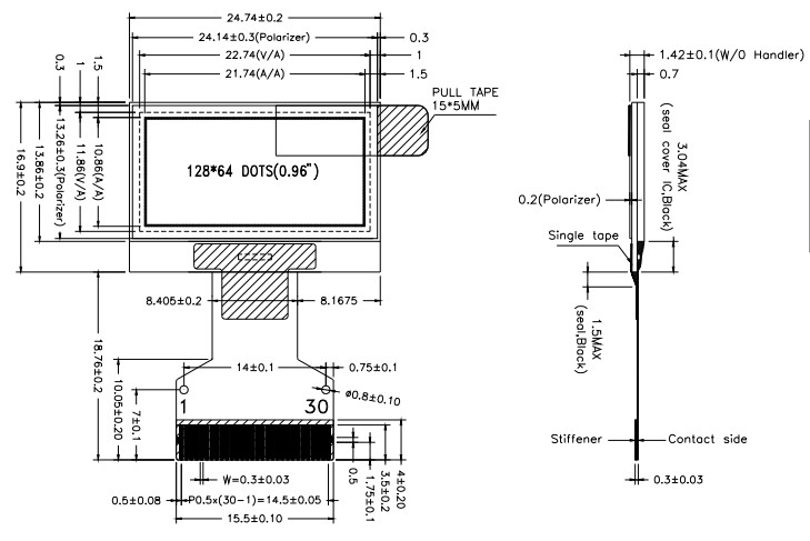 12864 OLED 0.96 LCD Display WhiteBlue-01 (2)